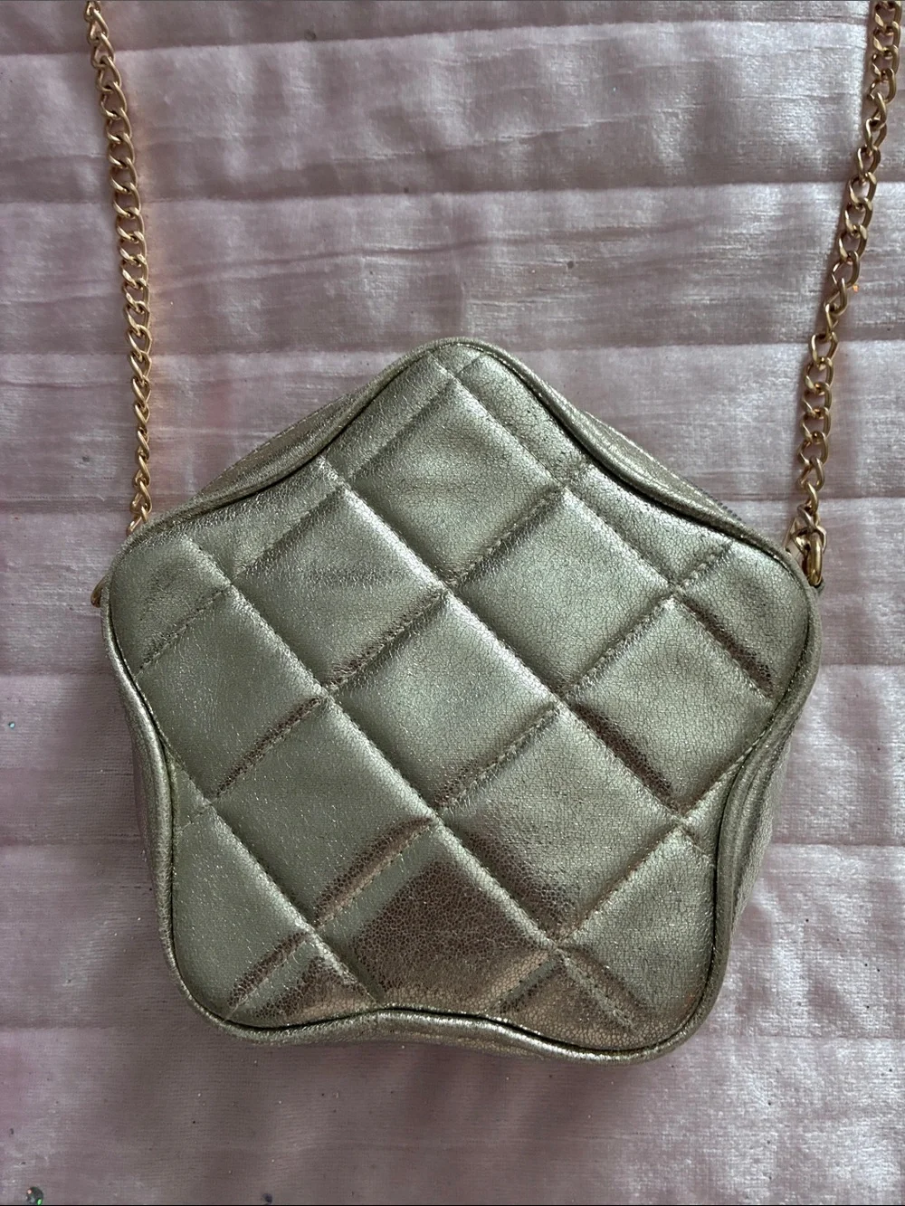 Cat & Jack Quilted Metallic Star-Shaped Crossbody